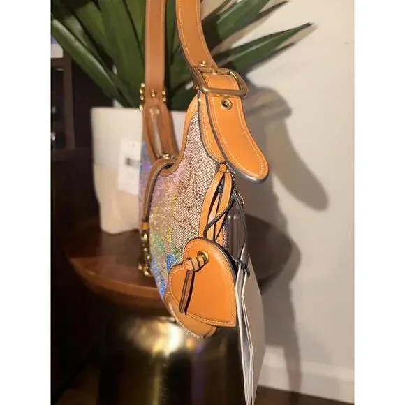 Coach rainbow crystal Hampton in signature jacquard - Picture 3 of 9